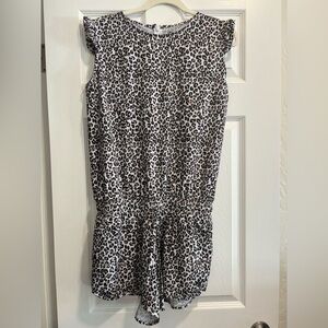 Albion Animal Print Sleeveless romper. Size M.